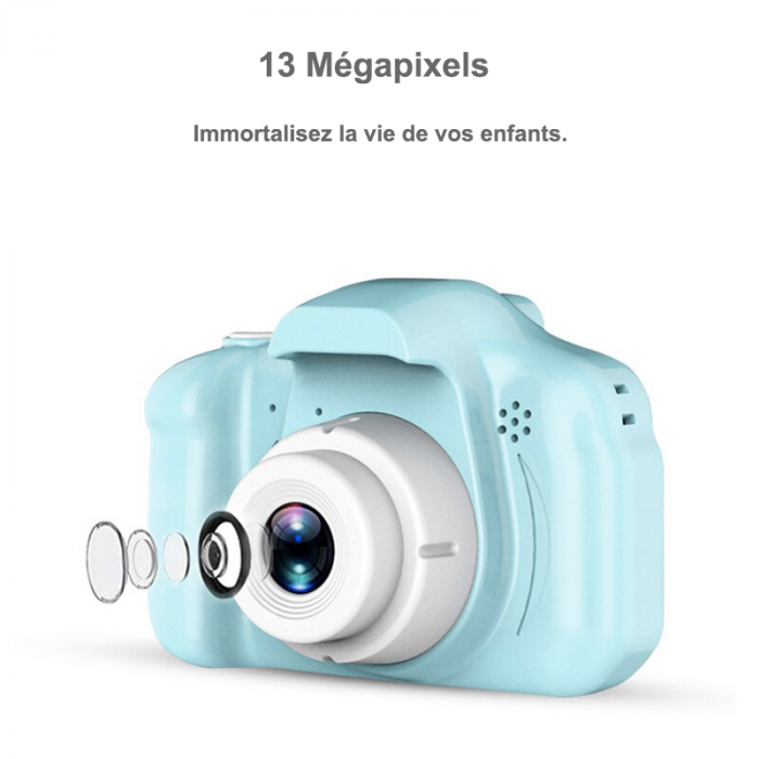 Caméra Enfant Bleue